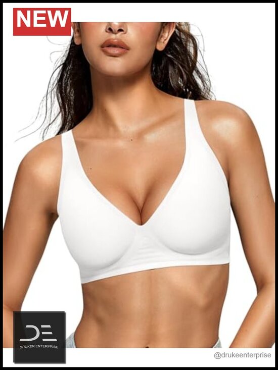 Other - Deep V Wireless Bras Plunge Seamless No Underwire Supportive Push Up Bralettes